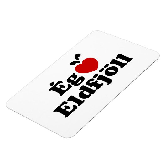 I Herz (Liebe) Vulkane [Ég Elska Eldfjöll] Magnet (Linke Seite)