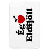 I Herz (Liebe) Vulkane [Ég Elska Eldfjöll] Magnet (Vertikal)