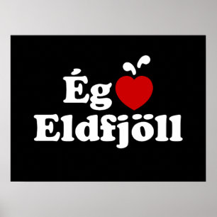 I Herz (Liebe) Vulkane [Ég Elska Eldfjöll] Poster