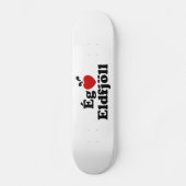 I Herz (Liebe) Vulkane [Ég Elska Eldfjöll] Skateboard (Vorderseite)