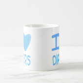 I Herz (Liebe) Windeln Kaffeetasse (Mittel)