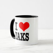 I HERZ (LIEBE) YAKS TASSE (Vorderseite Links)