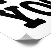 I HERZ (LIEBE) YOGA POSTER (Ecke)