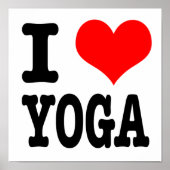 I HERZ (LIEBE) YOGA POSTER (Vorne)