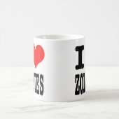 I HERZ (LIEBE) ZOMBIEN KAFFEETASSE (Mittel)