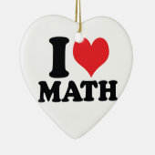 I Herz-/Liebemathe Keramikornament (Rechts)