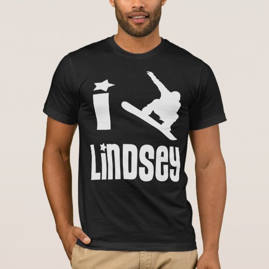 I Herz Lindsey Kunst-T-Shirt-T - Shirt (Vorderseite)