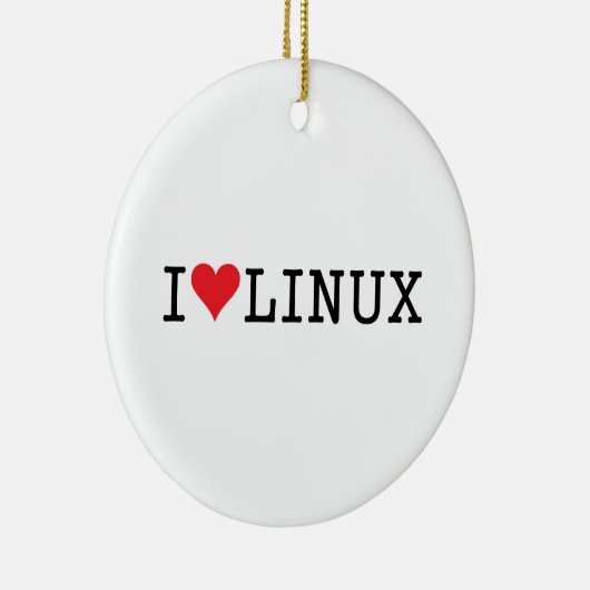 I Herz Linux 2 Keramikornament (Rechts)