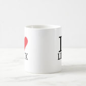 I Herz Linux Kaffeetasse (Mittel)