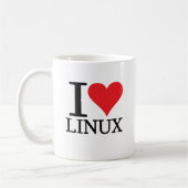 I Herz Linux Kaffeetasse (Links)