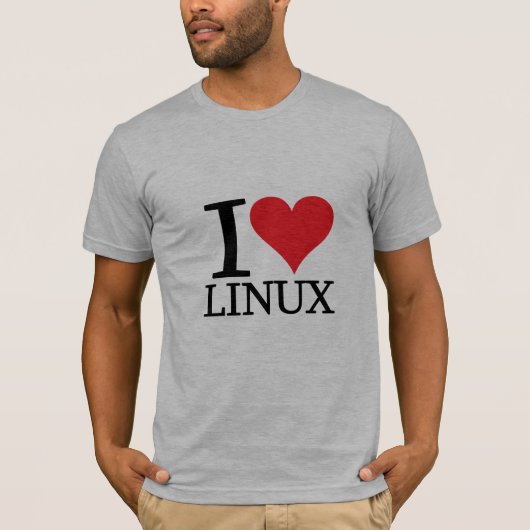 I Herz Linux T-Shirt (Vorderseite)