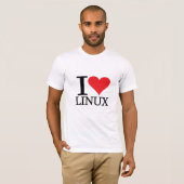I Herz Linux T-Shirt (Vorne ganz)