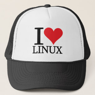 I Herz Linux Truckerkappe