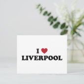 I Herz Liverpool England Postkarte (Stehend Vorderseite)