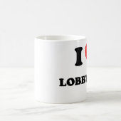 I Herz-Lobbyisten Kaffeetasse (Mittel)