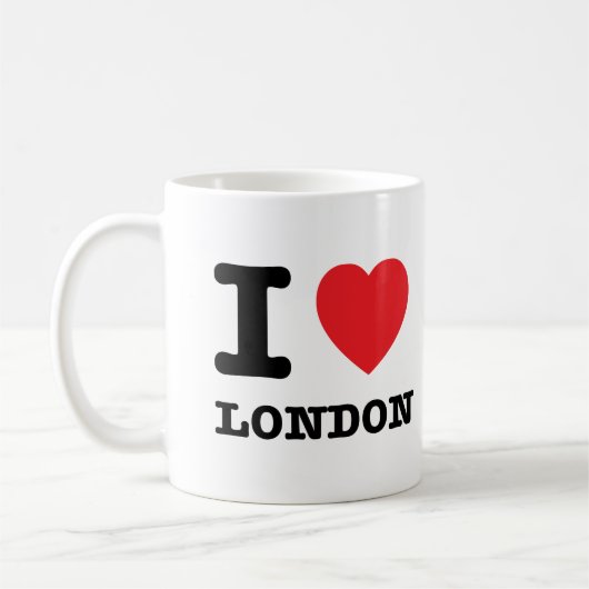 I Herz-London-Tasse Kaffeetasse (Links)