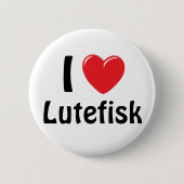 I Herz Lutefisk Button (Vorderseite)