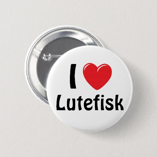 I Herz Lutefisk Button (Vorne & Hinten)