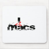 I Herz-Mac (rot) Mousepad (Vorne)