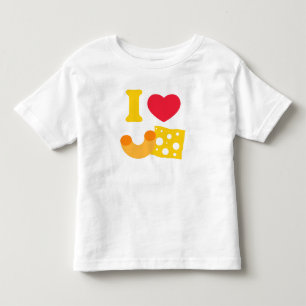 I Herz-Mac und Käse Kleinkind T-shirt