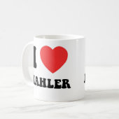 I Herz Mahler Kaffeetasse (Vorderseite Links)