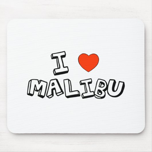 I Herz Malibu Mousepad (Vorne)