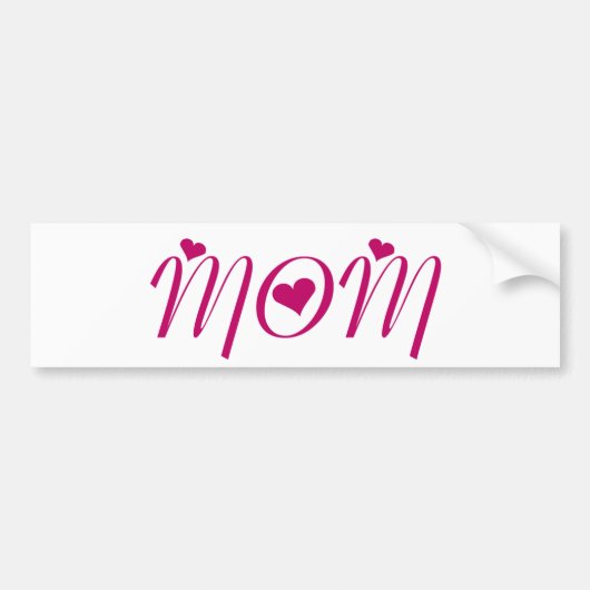 I Herz MAMA Autoaufkleber (Vorne)