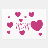 I Herz MAMA Geschenkpapier Set (Vorderseite)