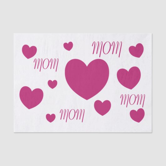 I Herz MAMA Seidenpapier (Vorderseite)
