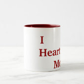 I Herz- Mama Zweifarbige Tasse (Mittel)