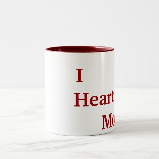 I Herz- Mama Zweifarbige Tasse (Mittel)