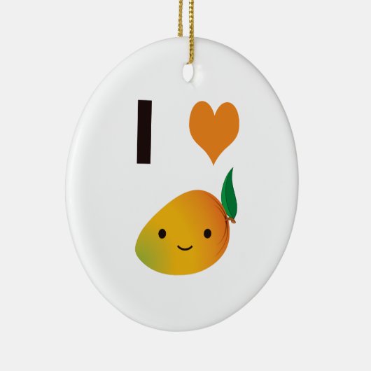 I Herz-Mango Keramikornament (Rechts)