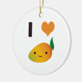 I Herz-Mango Keramikornament (Links)