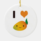 I Herz-Mango Keramikornament (Hinten)