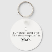 I Herz-Mathematik Schlüsselanhänger (Vorderseite)