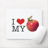 I Herz mein Apple Mousepad (Mit Mouse)