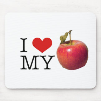 I Herz mein Apple Mousepad
