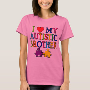 I Herz mein autistischer Bruder T-Shirt