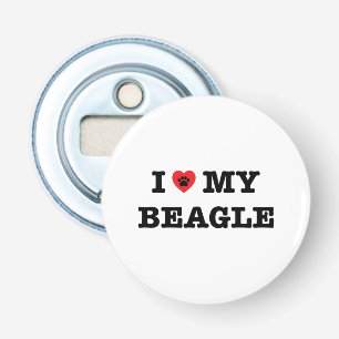 I Herz mein Beagle Flaschenöffner
