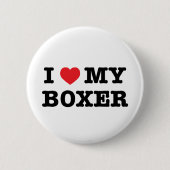 I Herz mein Boxer-Knopf Button (Vorderseite)