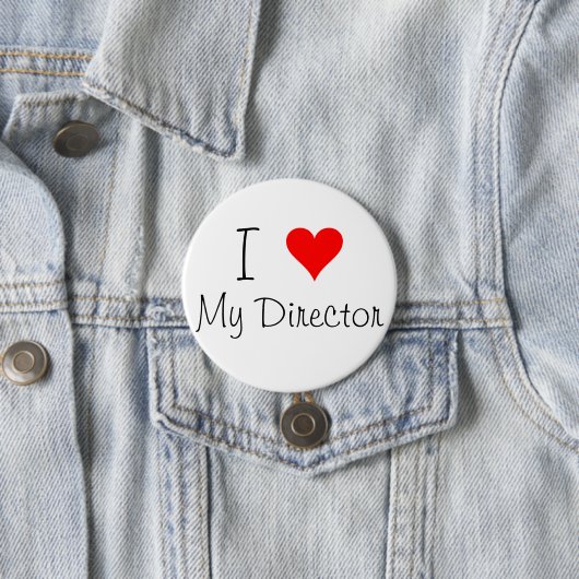 I Herz mein Direktor Pin Button (Beispiel)