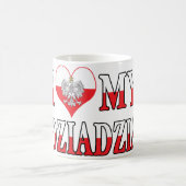 I Herz mein Dziadzia Kaffeetasse (Mittel)