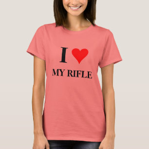 I Herz mein Gewehr T-Shirt