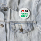 I Herz mein "Gewerkschafts-Verbrecher " Button (Beispiel)