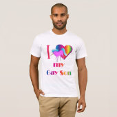 I Herz mein homosexueller Sohn T-Shirt (Vorne ganz)