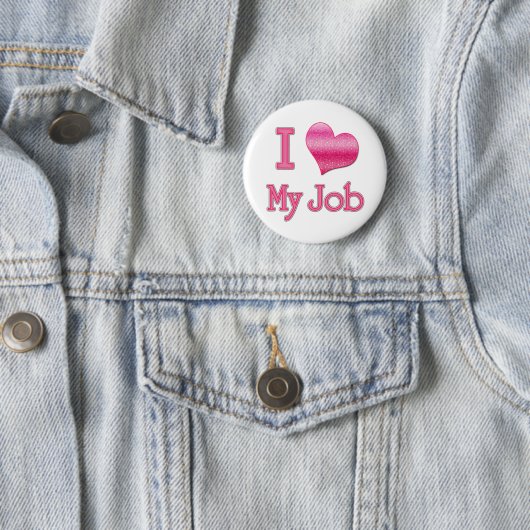 I Herz mein Job Button (Beispiel)
