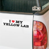 I Herz mein Labrador-Autoaufkleber Autoaufkleber (Auf Lkw)