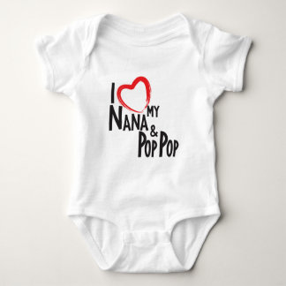 I HERZ mein Nana- und Pop-Pop, Liebe meine Baby Strampler