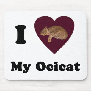 I Herz mein Ocicat Mousepad