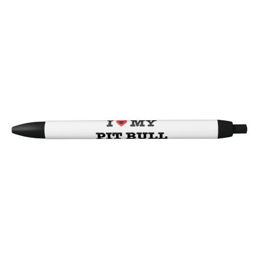 I Herz mein Pitbull-Stift Kugelschreiber (Vorderseite)